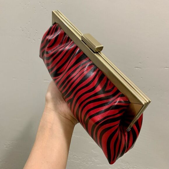Handmade Genuine Leather Push-lock Clutch/Crossbody/Evening Bag - Picture 9 of 12